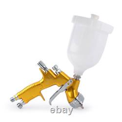 Spray Gun pro Paint High Efficiency TE20 Automotive 1.3 mm 600 ml Paint Cup Gold