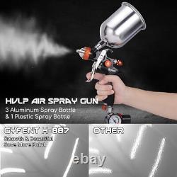 Spray Paint Gun Set, HVLP Auto Paint Gun Air Paint Spray Gun with 3 Spray Gun