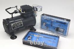 Switzer AS18 Airbrush With Compressor Double Action Air Brush Spray Kit Paint
