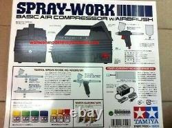 TAMIYA Air Brush System No. 20 Spray Work Basic Compressor Set With Air Brush