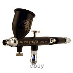 TGX-3AS Paasche Vision Double Action Gravity Feed Airbrush with3 Spray Heads