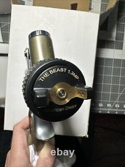 The BEAST PAINT GUN 1.3 Hvlp HTE, Like Dv1 black widow, FOR BASECOAT, Rear Fan