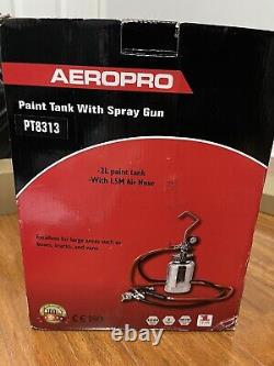 USED PAINT PRESSURE POT TANK SPRAY GUN SPRAYER 2L paint tank with 1.5M air hose