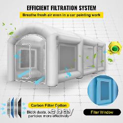 VEVOR Inflatable Paint Spray Booth Tent 20x10x8ft withAir Filter 750W+350W Blowers