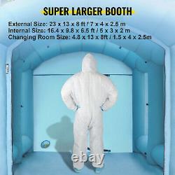 VEVOR Inflatable Spray Booth Tent 23×13×11FT Car Paint Booth Air Filter System