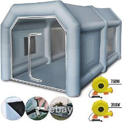 VEVOR Inflatable Spray Tent Booth Paint 13x8x7ft withAir Filter 750W+350W Blowers