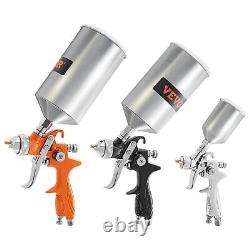 Vevor Auto Paint Air Spray Gun Kit Gravity Feed Car Primer 1.0/1.4/1.8 Mm Nozzl