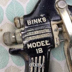 Vintage Binks Devilbiss Lot 4 Spray Guns Paint Sprayers + Accessories & Gauges
