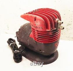 Vtg Devilbiss type NCD501 portable air compressor pump paint spray gun steampunk