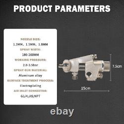 WA-101 Pneumatic Air Paint Spray Gun Automatic Sprayer Feed Painting 1.3mm