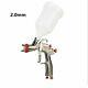 Water Based Air Spray Gun Nozzle Airbrush Cup Finish Painting 600cc 1.3-2.0mm