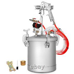 0.5/2.5/4 Gallon Pression Pot Air Paint Spray Gun Industrial Painting Painter