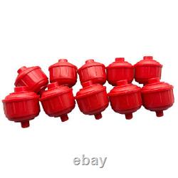 10 filtres à air jetables en ligne pour pistolet pulvérisateur de peinture HVLP universel Rouge