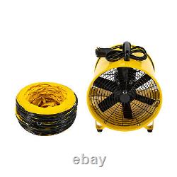 16 Extracteur de Fumée Ventilateur Portable 10m Tuyau de Duct Ventilateur Industriel 1100W