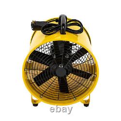 16 Extracteur de Fumée Ventilateur Portable 10m Tuyau de Duct Ventilateur Industriel 1100W