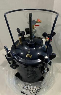 2-1/2 Gallon Pression Fourniture Paint Pot Tank Spray Sprayer Reg Air MIX Agitator