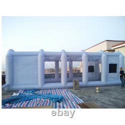 26x13x10ft Inflatable Spray Mobile Custom Tent For Car Paint Booth Kit+air Fan