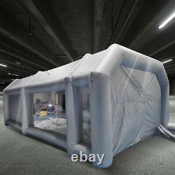 26x15x10ft Mobile Spray Booth Inflatable Paint Car Booth Tente Deux Filtres À Air
