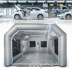 26x15x10ft Mobile Spray Booth Inflatable Paint Car Booth Tente Deux Filtres À Air