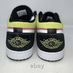 Air Jordan 1 Low'spray Paint' Black Sneaker, Taille 18 Bnib Cw5564-001