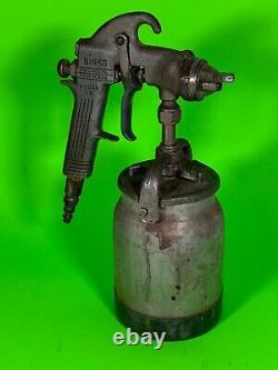 Ancien pistolet pulvérisateur de peinture Binks modèle 29 et pulvérisateur de conteneur Chicago IL BEAU