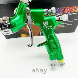 Devilbiss Gti Pro Lite Green Te20 1.4mm Buzzle Voiture Outil De Peinture Pistolet Pulvérisateur