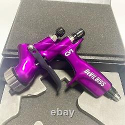 Devilbiss Purple Cv1 1.3mm Buse Outil De Peinture De Voiture Pistol 600 ML Hvlp Spray Gun