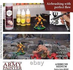 Ensemble complet de peinture à l'aérographe Army Painter Air Paint + Medium, peinture de miniatures