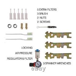 Ensemble de pistolet pulvérisateur HVLP 3 pièces, apprêt pour peinture automobile avec régulateur d'air et entretien K