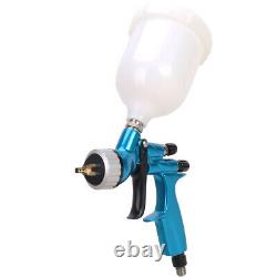 Hvlp Air Spray Gun Kit Blue 1.3mm Buse Voiture Primer Pulvérisateur De Peinture Outil 600ml Cup