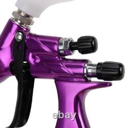 Hvlp Air Spray Gun Kit Flux De Gravité 1,3mm Fluid Tip Car Paint Tool Avec 600ml Tasse