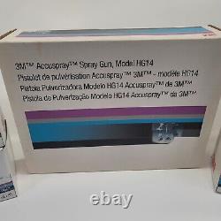 Kit de pistolet pulvérisateur Accuspray 3M 16577 HG14 pour système de peinture pour carrosserie automobile et 24 recharges de tête.