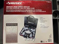 Kit de pistolet pulvérisateur Husky 793-334 HVLP et Standard Gravity Feed neuf dans la boîte