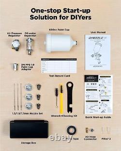 Kit de pulvérisation d'air D1 LVLP Premium, facile à utiliser, peinture pour voitures et bricolage à la maison