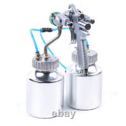 Machines à spray de mousse de polyuréthane G1/4, pistolet de peinture automatique avec 2x pot de 1000ml