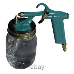 Mason Jar Sprayer Gun Kit De Peinture À La Bouteille 16oz Jeu De Travail Outil D'alimentation D'air Accessoire