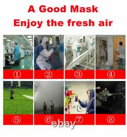 Masque De Gaz Plein Visage Débit Fourni Air Fed Vaporisateur Chimique Peinture Respirateur