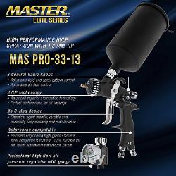 Master HP Pro-33 Série Hvlp Spray Gun 1.3mm Tip Air Regulator Auto Car Paint