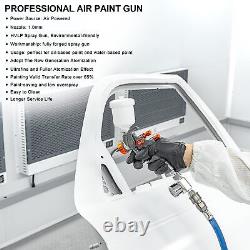 Mini pistolet pulvérisateur HVLP, pistolet pulvérisateur de peinture à compresseur d'air de retouche avec buse de 1,0 mm