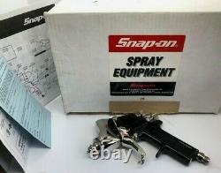 New Snap On Tools Air Paint Spray Gun Hvlp Saber II Gravity Feed With Box Bf700