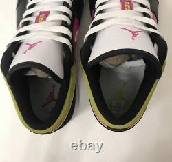Nike Air Jordan 1 Low Se Fuchsia Cyber Spray Paint Cw5564-001 Hommes Taille 11.5