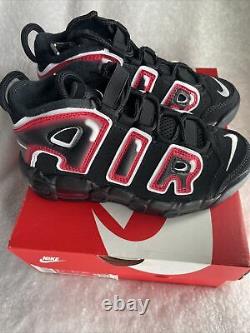 Nike Air Plus Uptempo Ps Laser Crimson Spray Peinture Chaussures Aa1554-010 Taille 1y