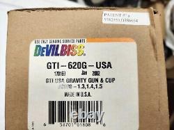 Nouvelle édition limitée du pistolet de pulvérisation de peinture Devilbiss Gti HVLP #15 de l'année 2000.