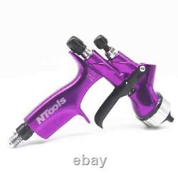 Outil de voiture Pistolet 1.3mm Buse Violet CV1 HVLP Peintures et vernis Pistolet pulvérisateur