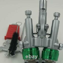Paint Spray Air Gun Sat1189 Hvlp Feed Gravity Kit Sprayer Auto Pressure Gauge 1