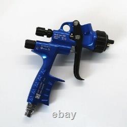 Pistolet De Peinture Automobile Lvlp 1.3mm Réservoir De Buse Blue Pistol Sprayeur D'air Gti Pro Outils