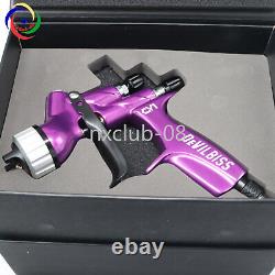 Pistolet de peinture pour voiture Devilbiss 600 ML HVLP, buse violette CV1 de 1,3 mm