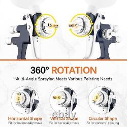 Pistolet de pulvérisation HVLP de coupe 600cc avec buse de 1,8 mm pour peinture professionnelle à l'air