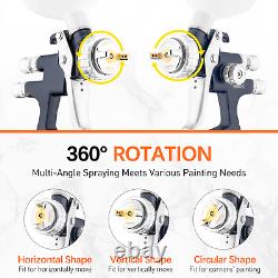 Pistolet de pulvérisation d'air HVLP REFINE 1.8mm 600ml Professionnel pour peinture de voiture pour apprêt