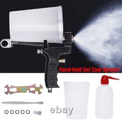 Pistolet de pulvérisation de gelcoat pour décharge + outils de peinture de résine par pulvérisation pour revêtement en fibre de verre à domicile + buse